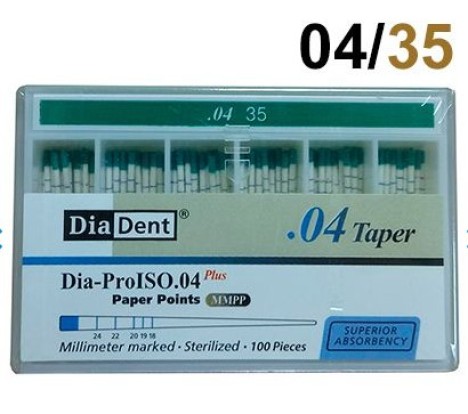 Бумажные штифты DiaDent 04 №35, (100шт), DiaDent / Корея