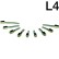 Титановые штифты ФОРМА ШВТ L 4, 12шт.